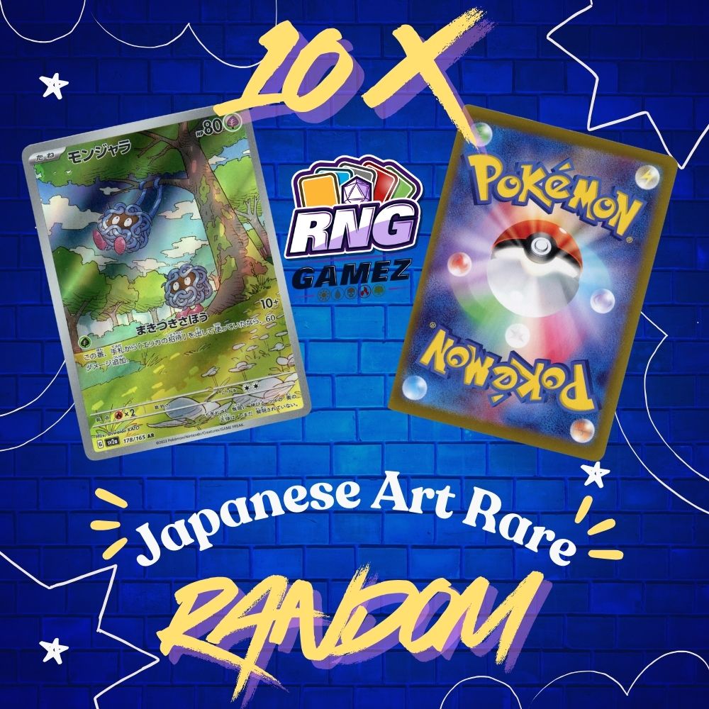 Randomized Japanese Pokémon Card Lot – 10 Art Rare (AR) Cards – No Duplicates