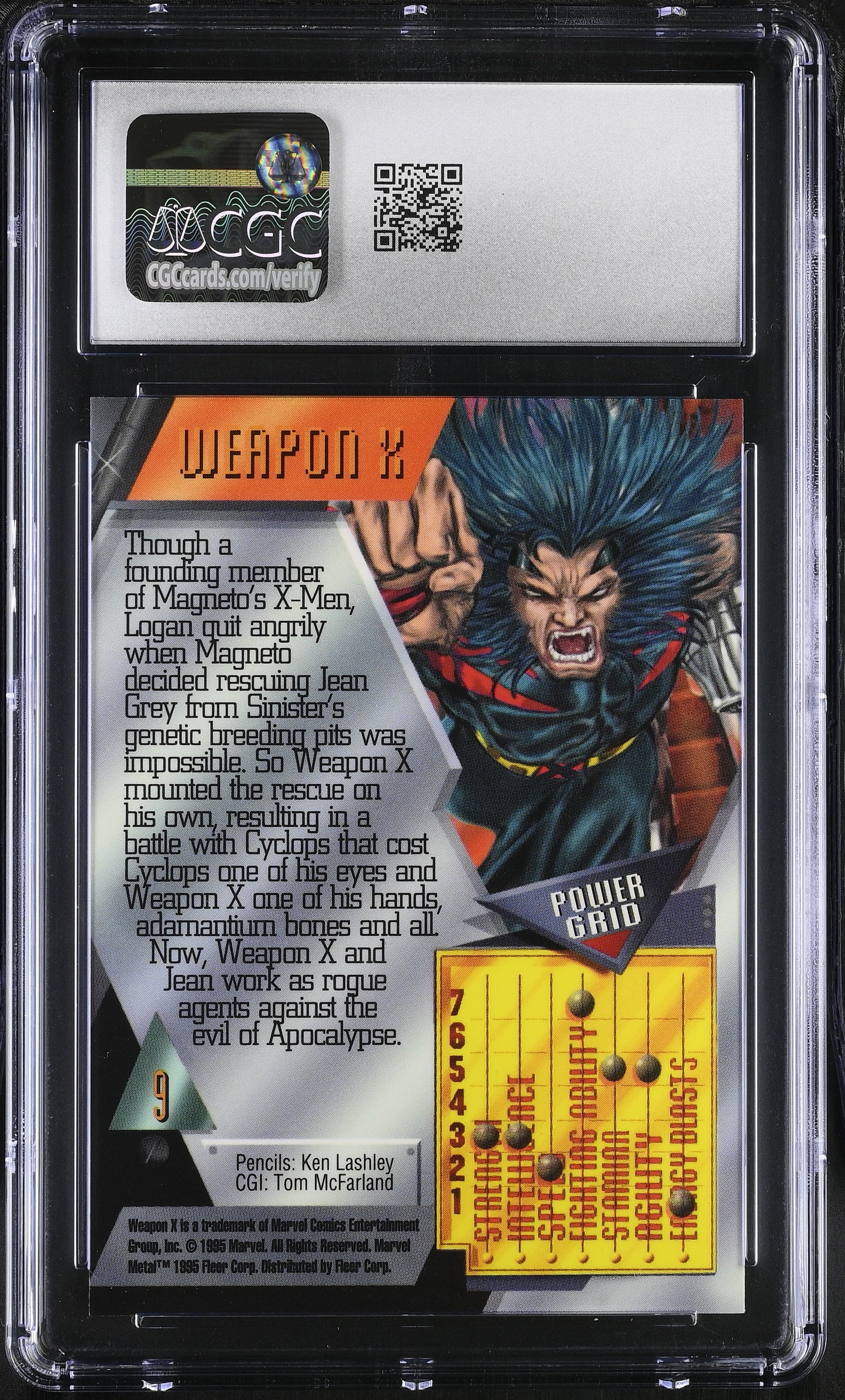 Weapon X Marvel Metal Inaugural Edition #9 – CGC 10 Gem Mint