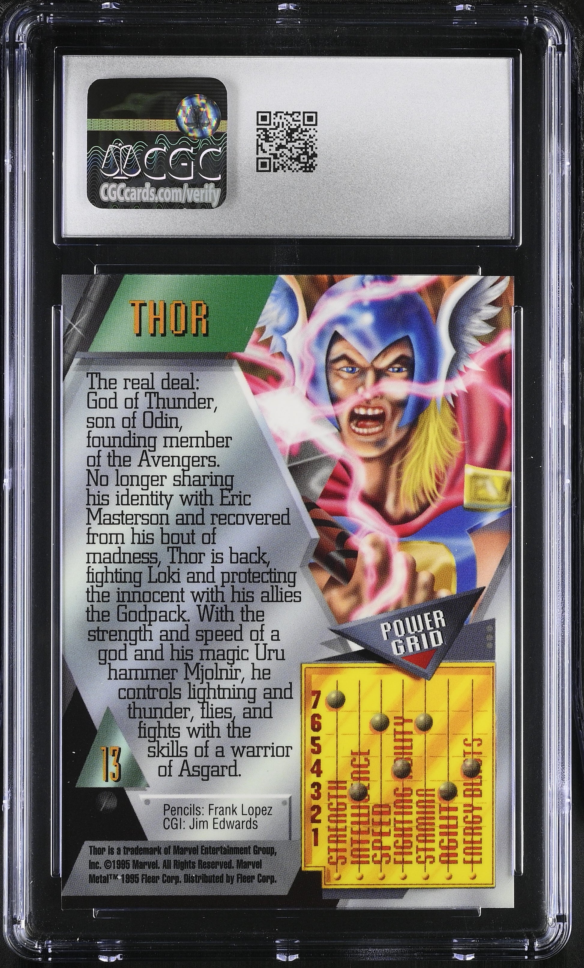 Thor Marvel Metal Inaugural Edition #13 – CGC 10 Gem Mint