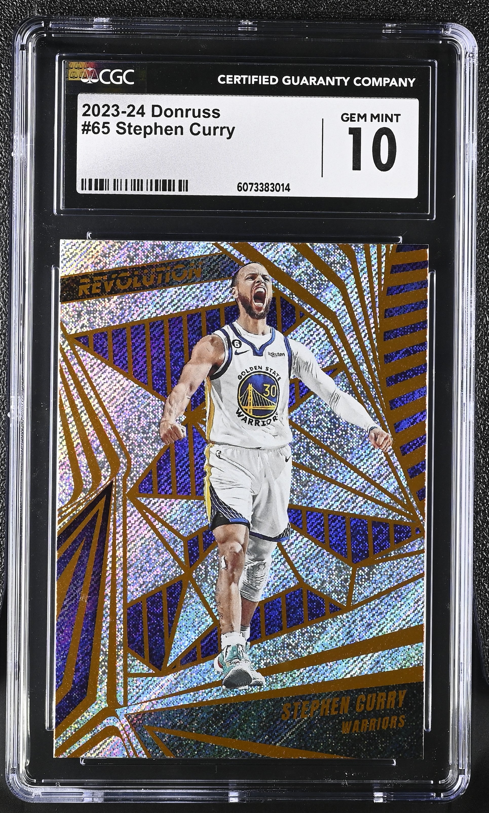 Shop 2023-24 Donruss Stephen Curry #65 Revolution – CGC 10 Gem Mint. Stunning Warriors card of the NBA’s greatest shooter in flawless grade.