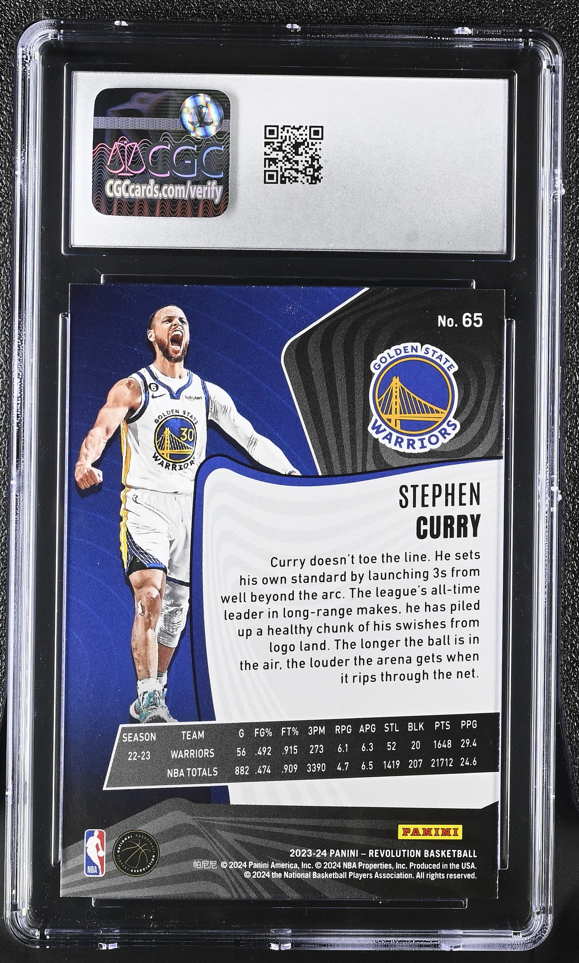 2023-24 Donruss Stephen Curry #65 Revolution – CGC 10 Gem Mint