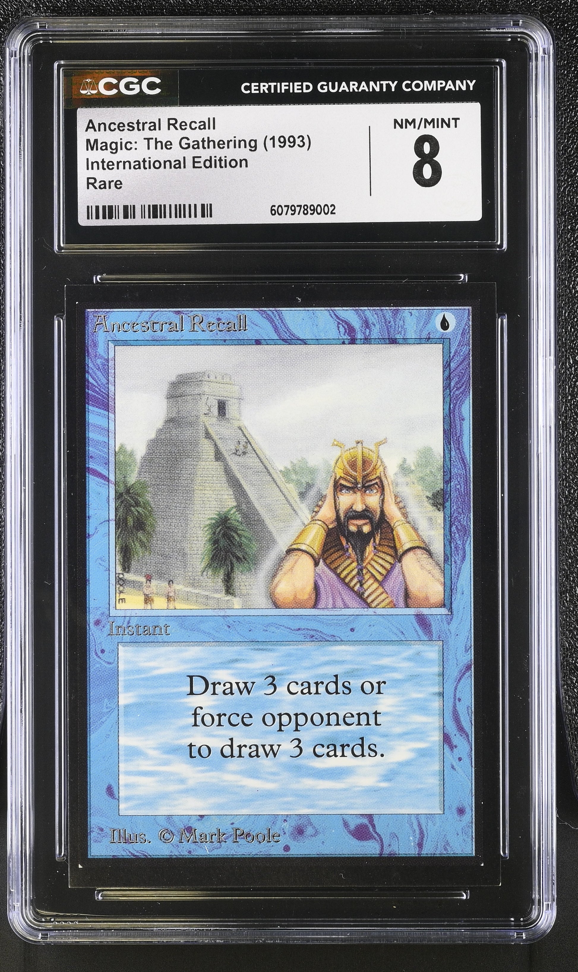 MTG Ancestral Recall – International Edition – CGC 8 (Power Nine)