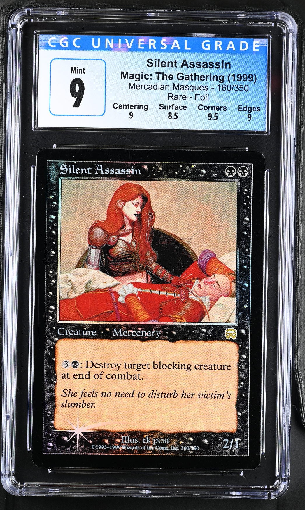 1999 MTG Silent Assassin – Mercadian Masques Foil – CGC 9 Mint