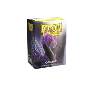 Dragon Shield orchid card protector packaging on a white background