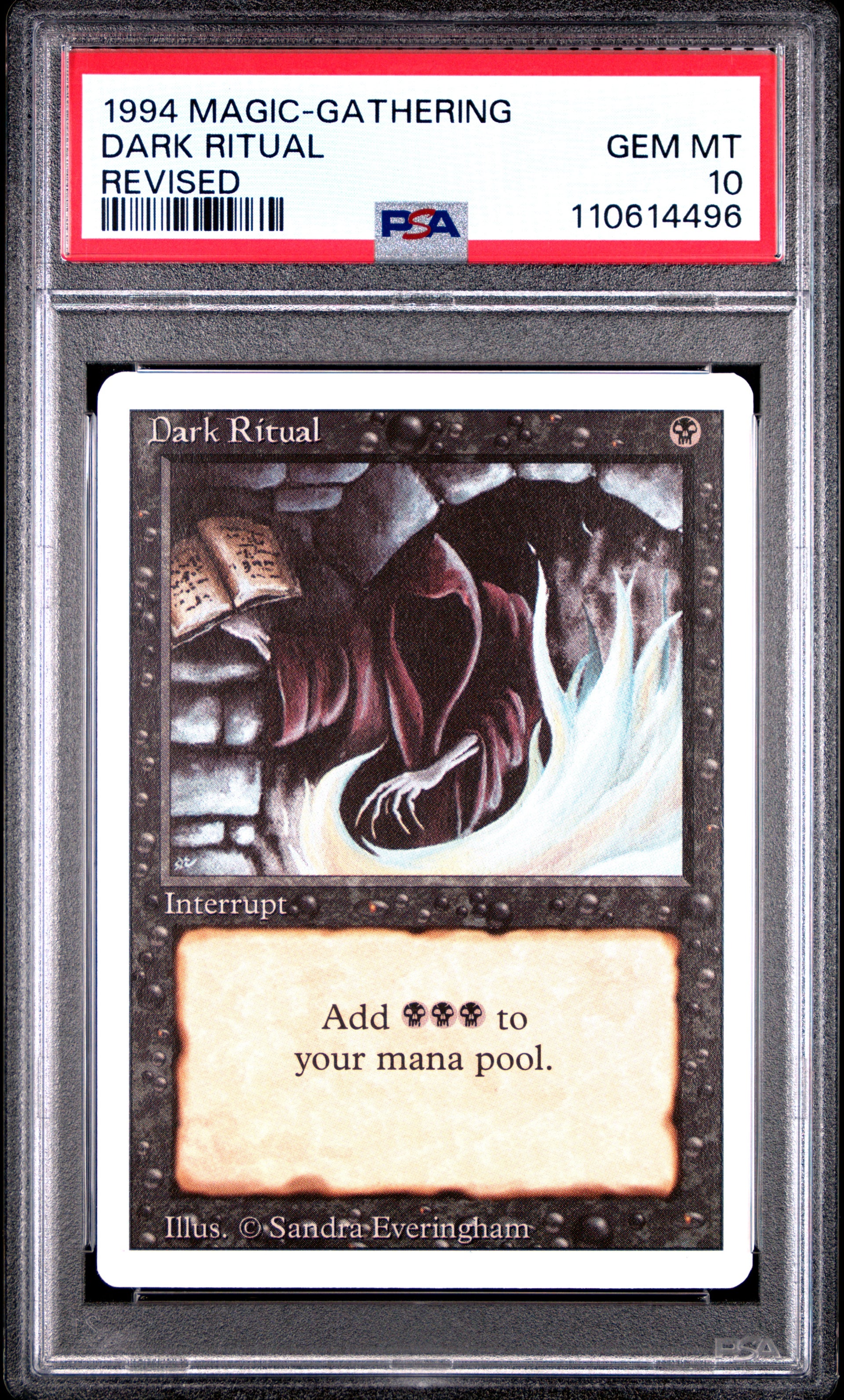 mtg ritual cards 1994 MTG Revised Edition Dark Ritual #99 – PSA 10 Gem Mint – RNG-Gamez