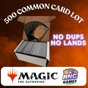 Magic: The Gathering 500-Card Common Lot | No Duplicates | No Lands | MTG Bulk Cards