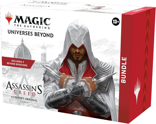 Magic: The Gathering - Assassin’s Creed Bundle | 9 Beyond Boosters + Accessories | Collectible Trading Card Game for Ages 13+