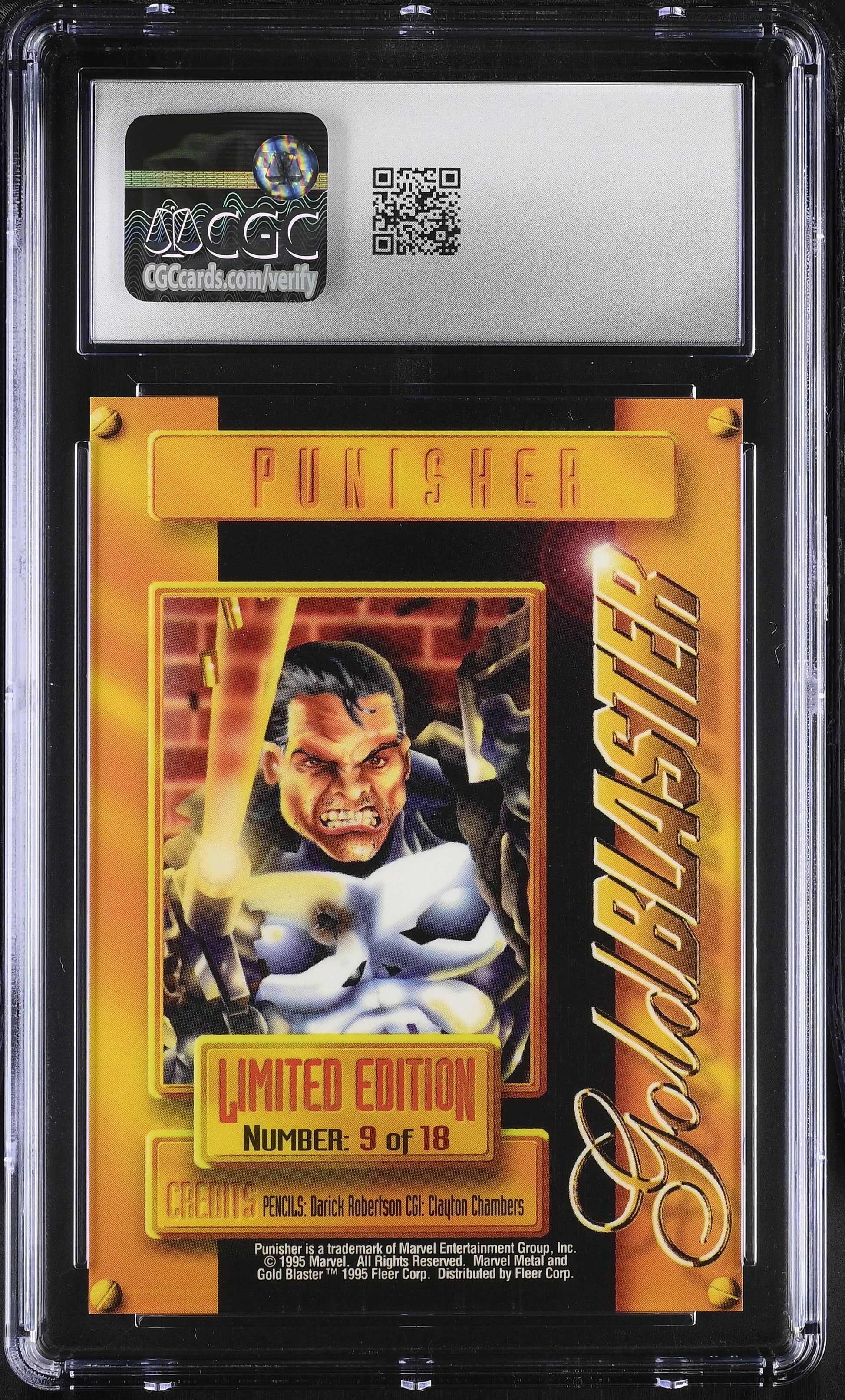 Punisher [Gold] #9 – Marvel 1995 Metal – CGC 10 Gem Mint