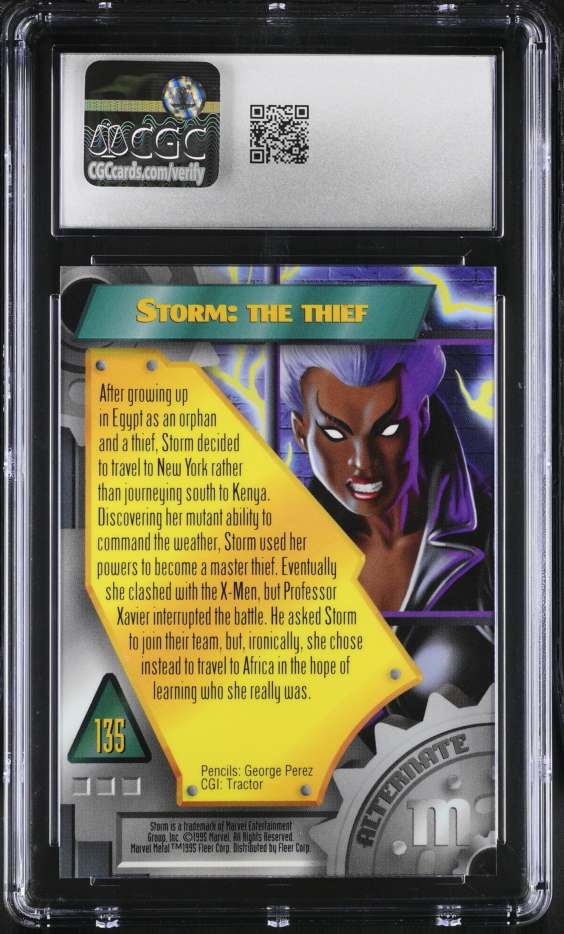Storm #135 – Marvel 1995 Metal – CGC 10 Gem Mint