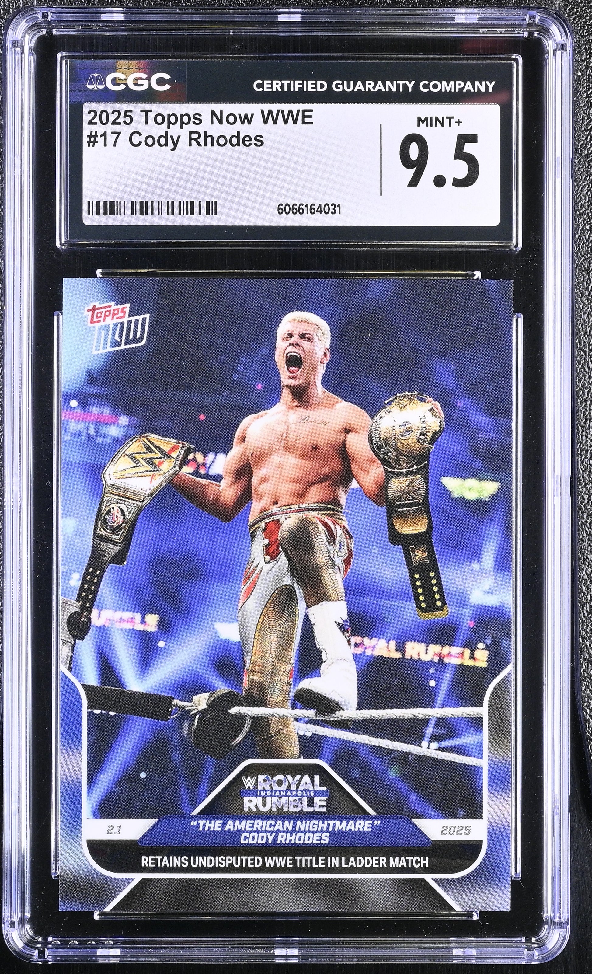 2025 Topps Now WWE #17 Cody Rhodes – CGC 9.5 Mint