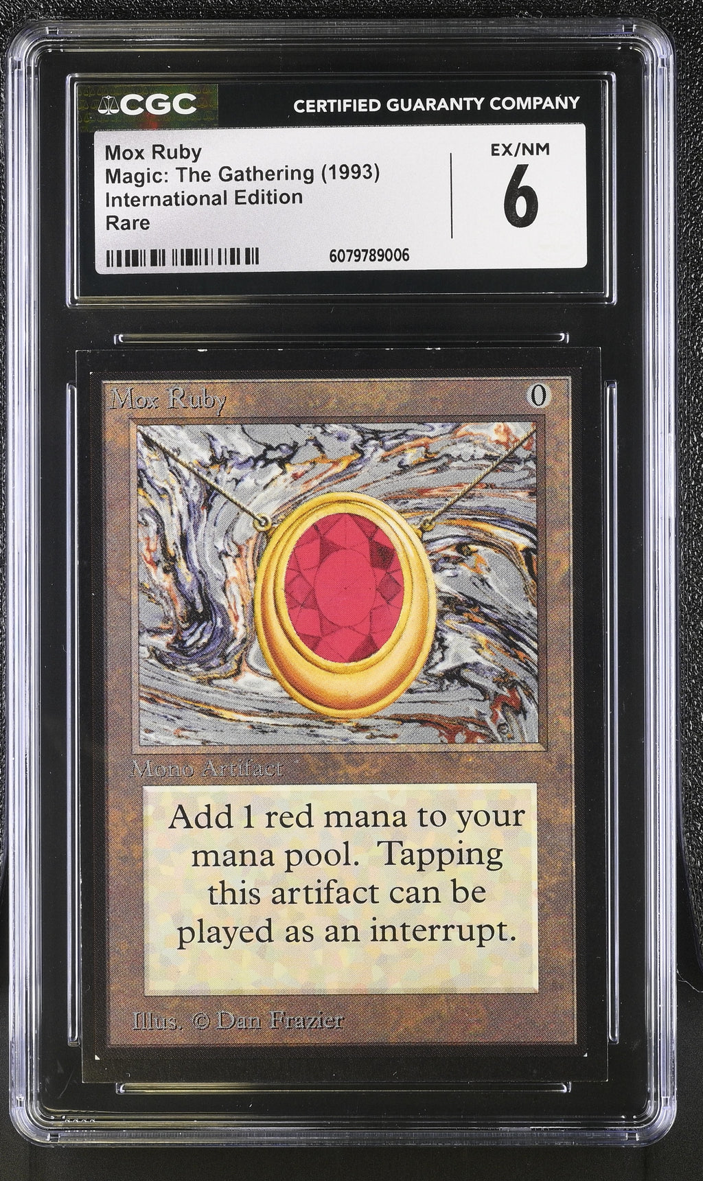 MTG Mox Ruby – International Edition – CGC 6 (Power Nine)