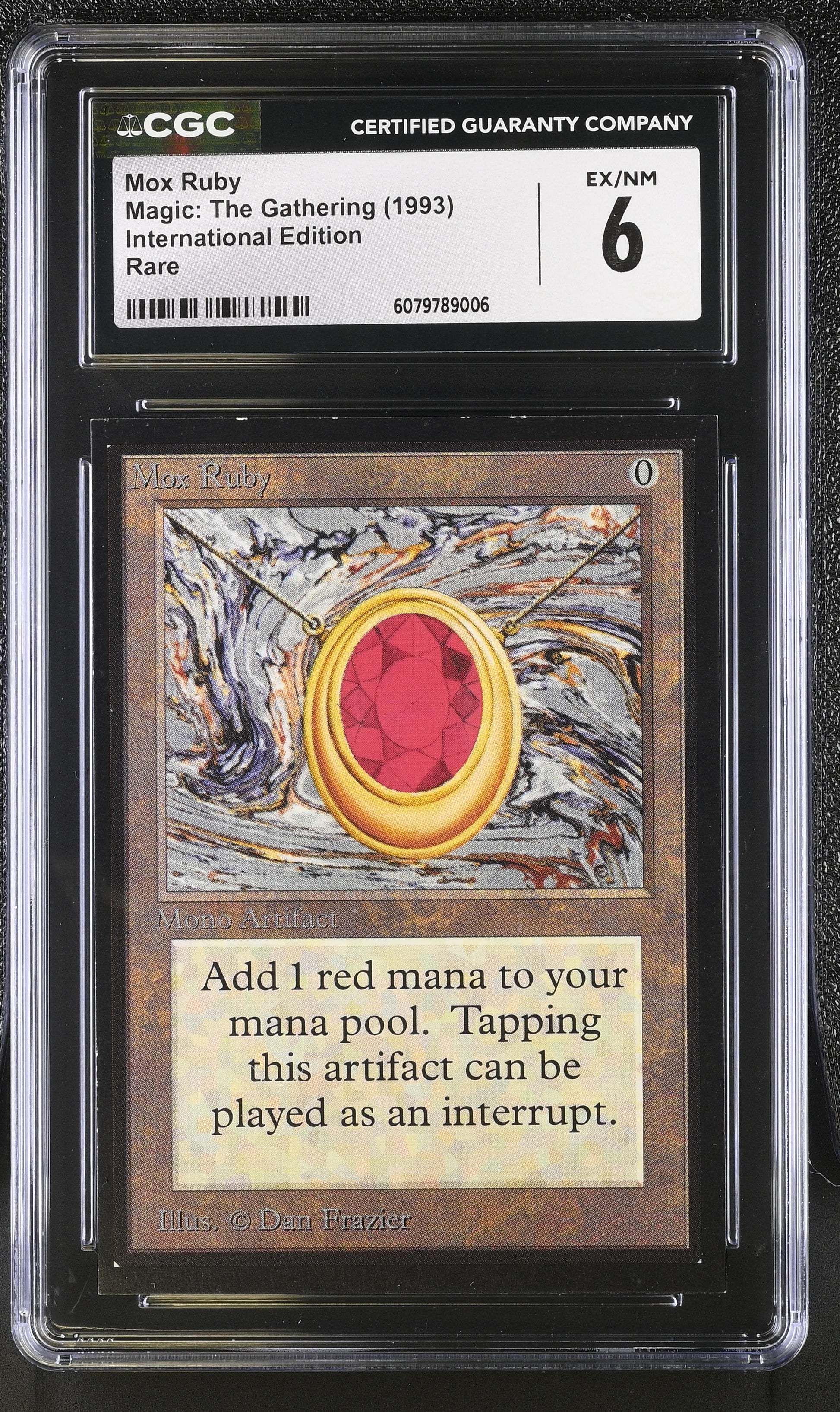 MTG Mox Ruby – International Edition – CGC 6 (Power Nine)