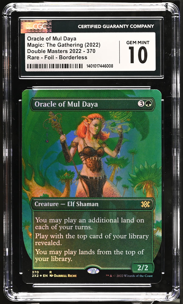 Oracle of Mul Daya Double Masters 2022 Foil Borderless CGC 10