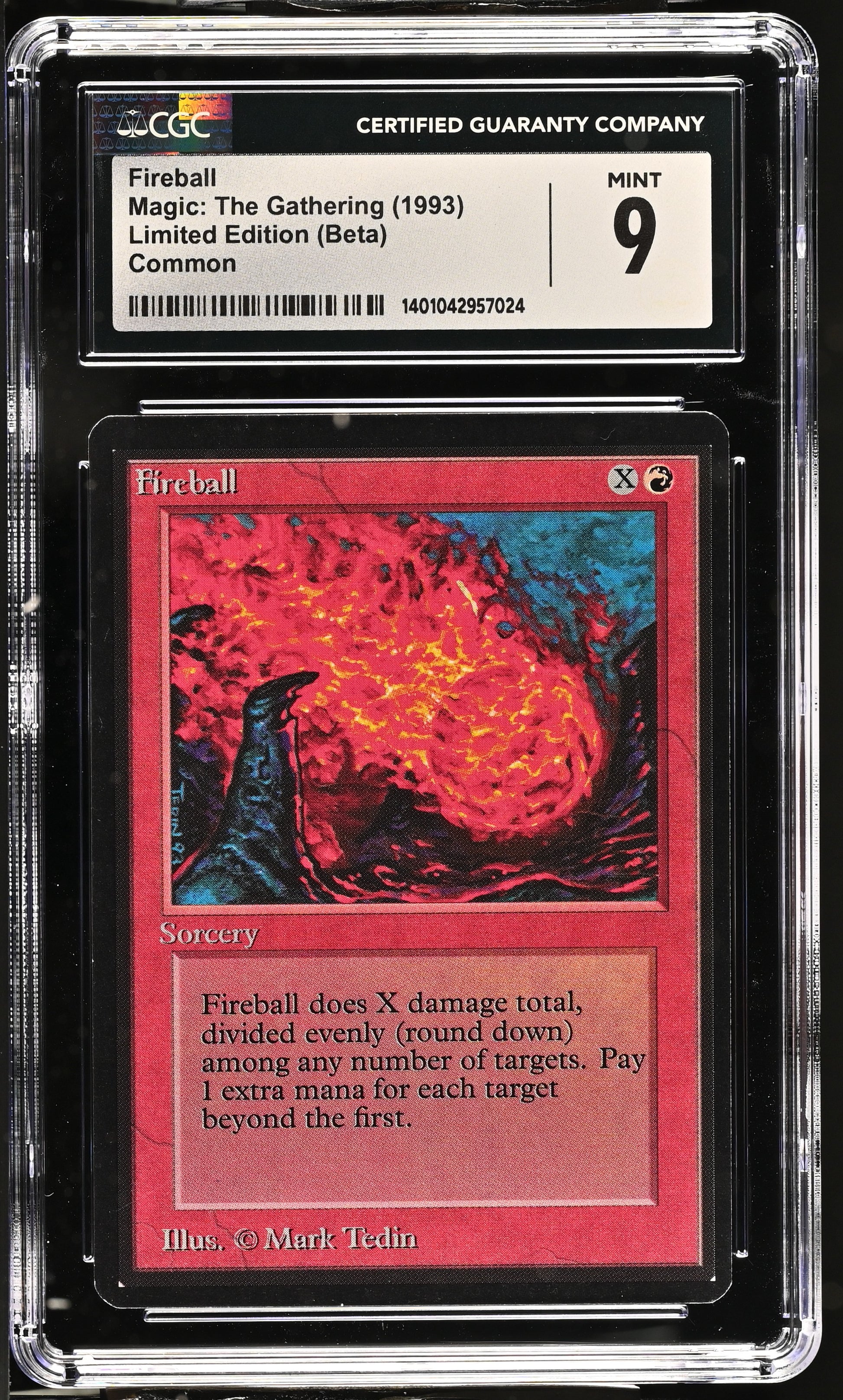 MTG Beta Fireball (1993) – CGC 9 Mint – Vintage Magic: The Gathering