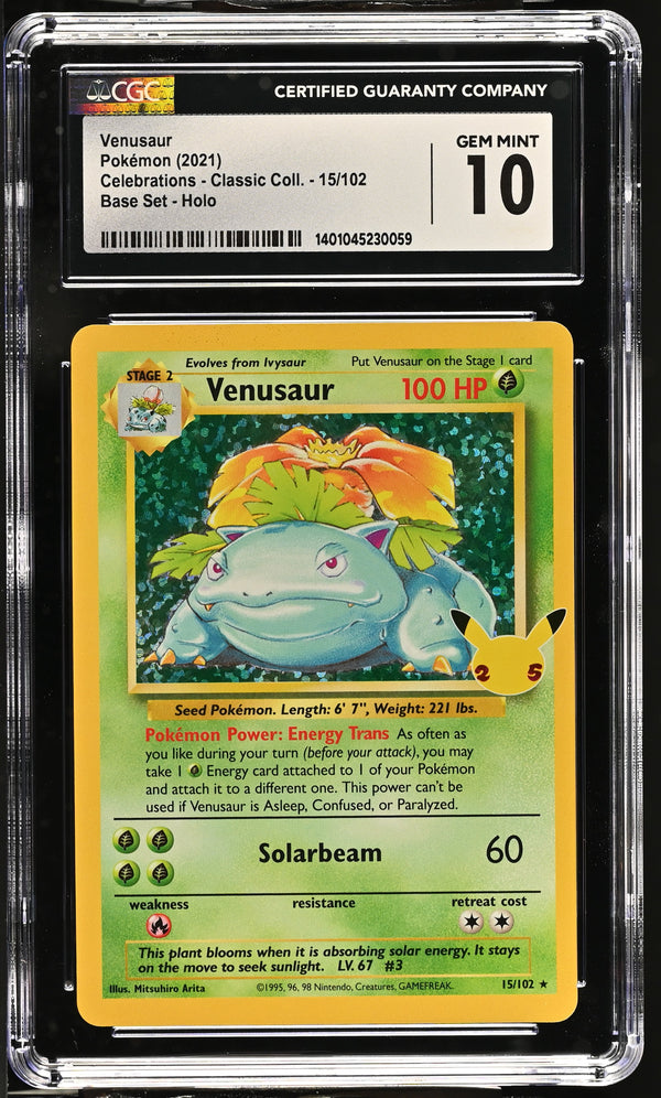 Venusaur Celebrations - Classic Collection CGC 10