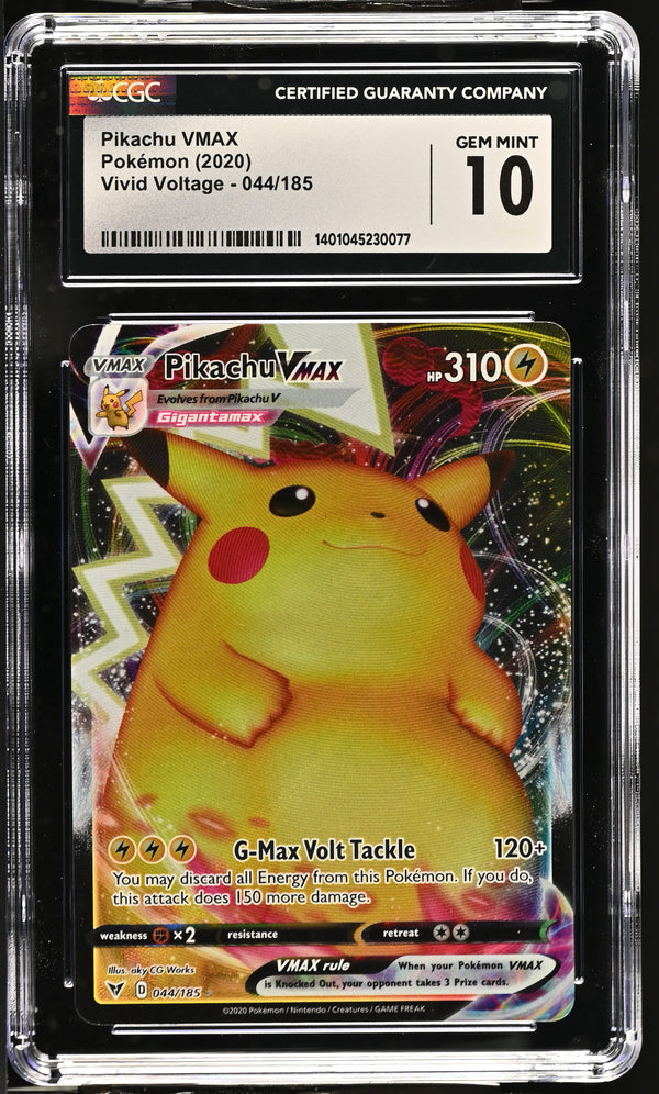 Pikachu VMAX Vivid Voltage 044/185 CGC 10