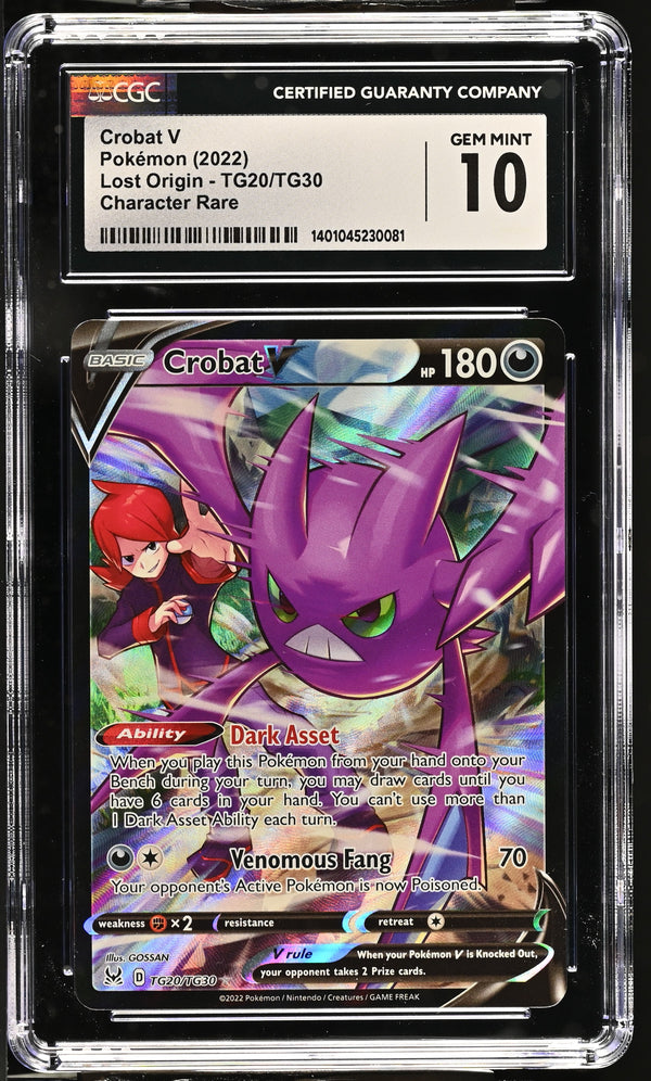 Crobat V Lost Origin TG20/TG30 CGC 10