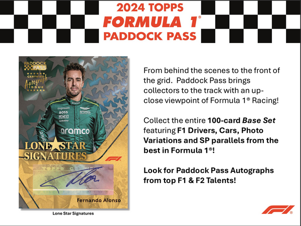 2024 Topps Paddock Pass F1 Formula 1 Hobby Box