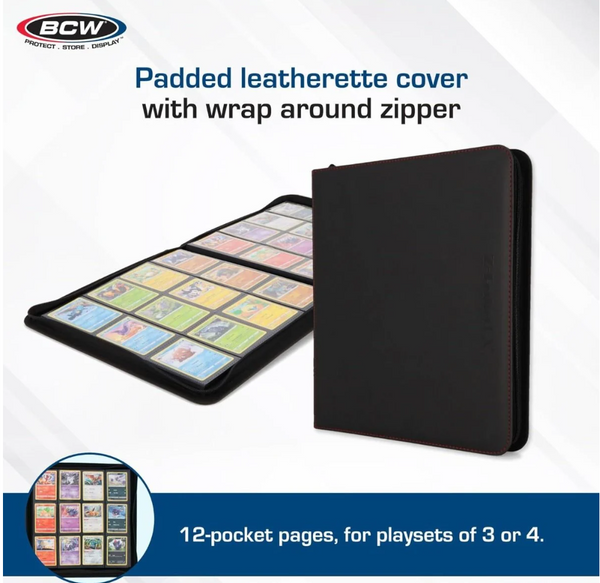 Z-Folio 12-Pocket LX Album - Black