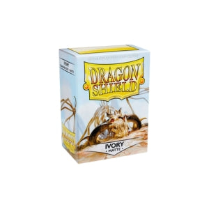 Dragon Shield ivory card protector packaging on a white background