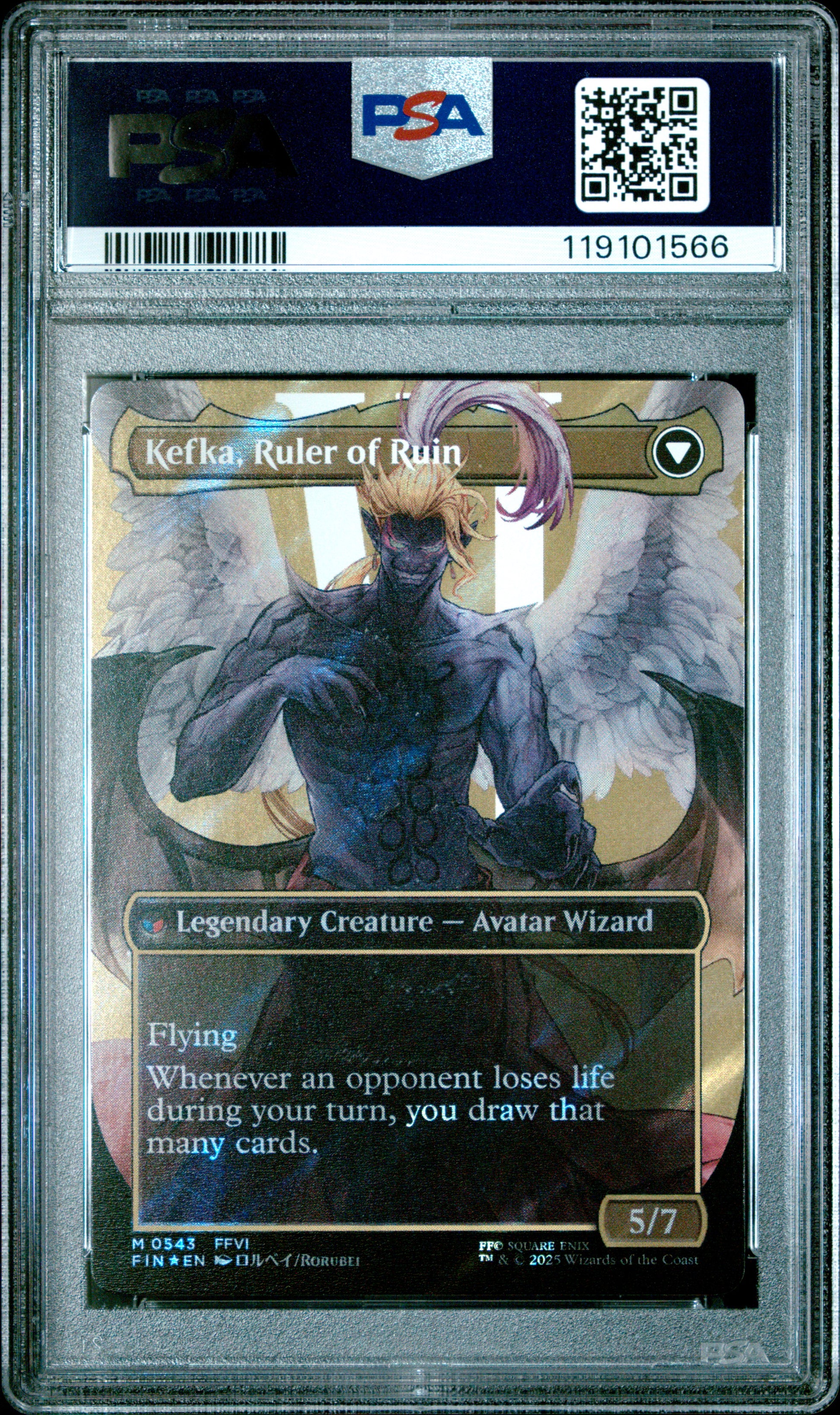 2025 MTG Final Fantasy Yuna, Grand Summoner #0216 – Borderless Surge Foil – PSA 10 Gem Mint