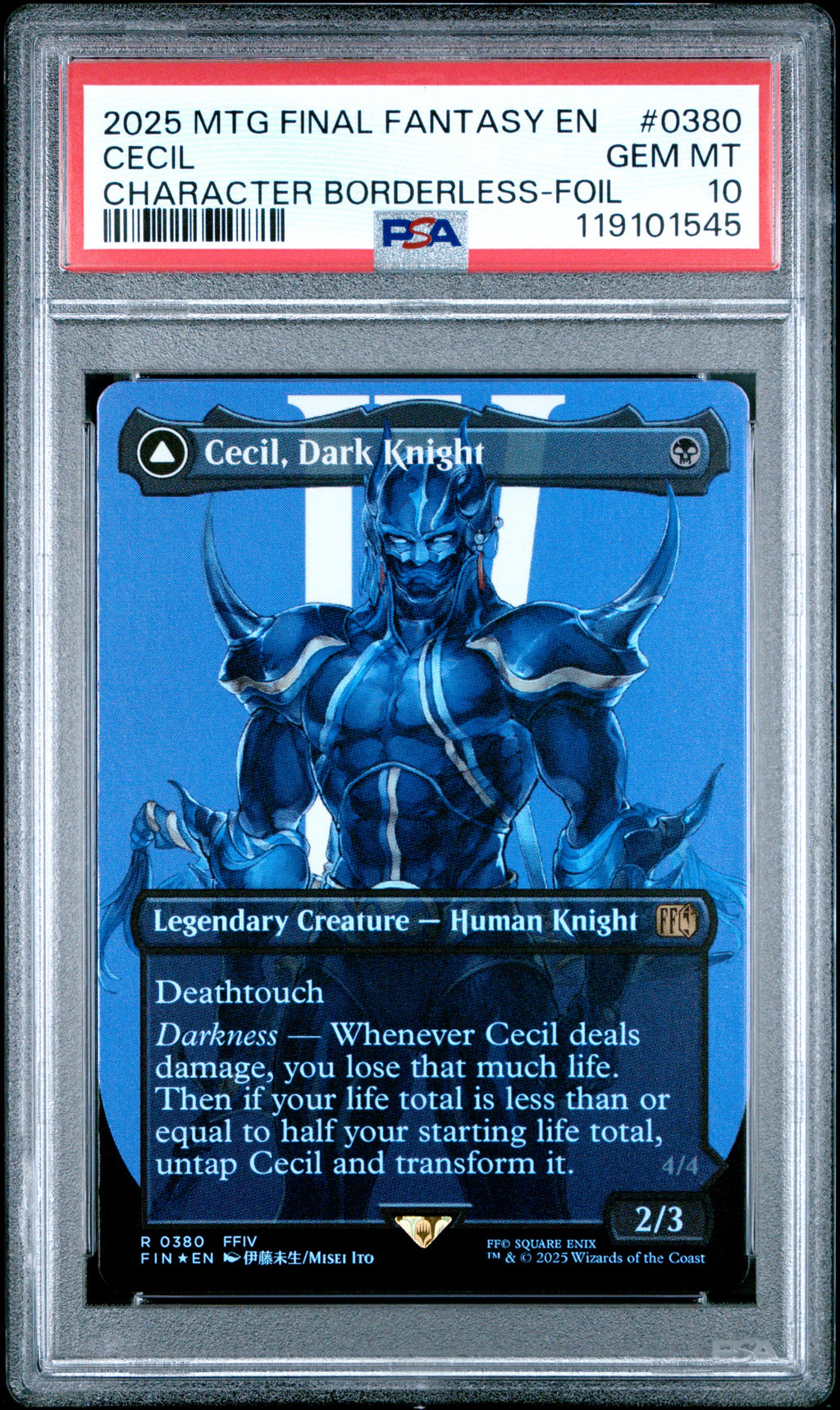 2025 MTG Final Fantasy Cecil, Dark Knight #0380 Character Borderless RNG-Gamez 2025 MTG Final Fantasy Cecil, Dark Knight #0380 Character Borderless RNG-Gamez