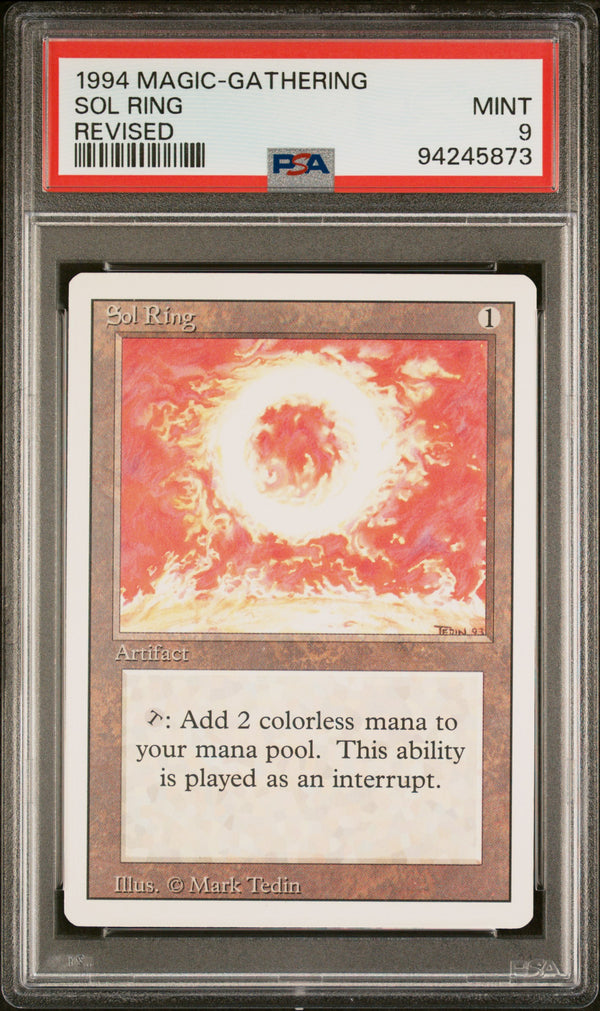 Magic The Gathering Revised Sol Ring PSA 9