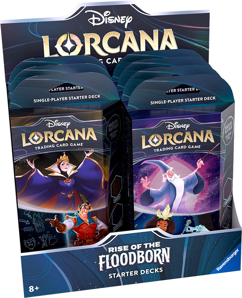 Disney Lorcana: Rise of the Floodborn Starter Deck Display